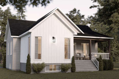 Modern Farmhouse House Plan #034-01333 Elevation Photo