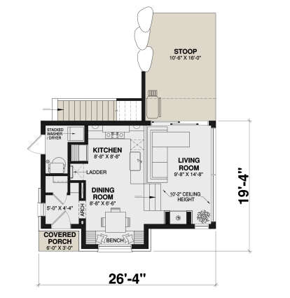 Main Floor  for House Plan #034-01335