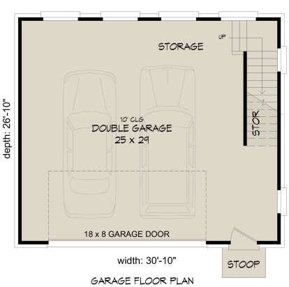 Garage Floor for House Plan #940-00972