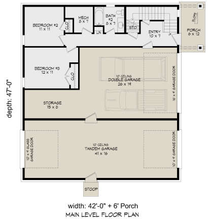 First Floor for House Plan #940-00974