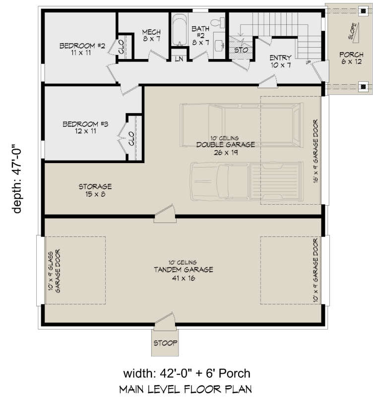 House Plan House Plan #30305 Drawing 1