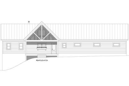 Cabin House Plan #940-00975 Elevation Photo