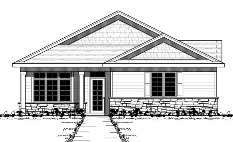 House Plan House Plan #3031 Front Elevation