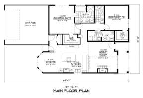 Main Floor for House Plan #098-00073