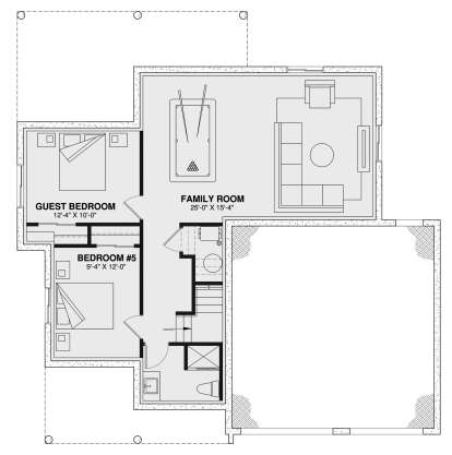 Basement for House Plan #034-01339