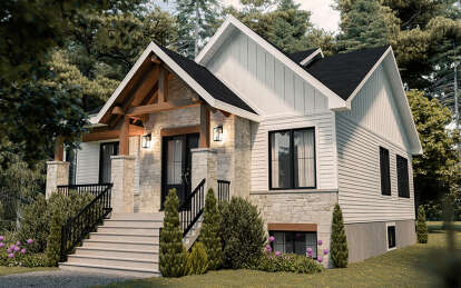 Modern Farmhouse House Plan #034-01341 Elevation Photo