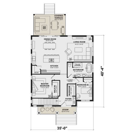 Main Floor  for House Plan #034-01341