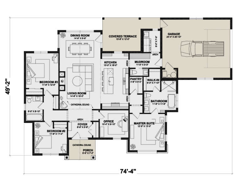 House Plan House Plan #30316 Drawing 1