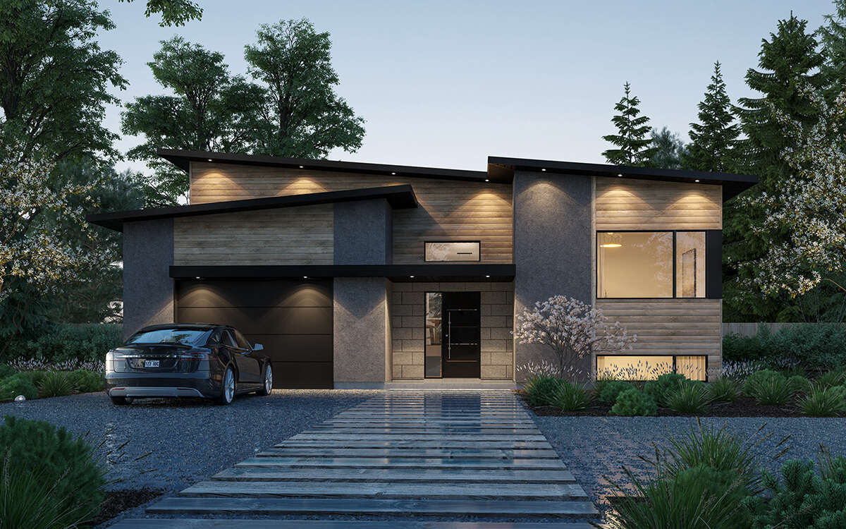 Contemporary Plan - 2,938 Square Feet, 4 Bedrooms, 2 Bathrooms | Floor ...