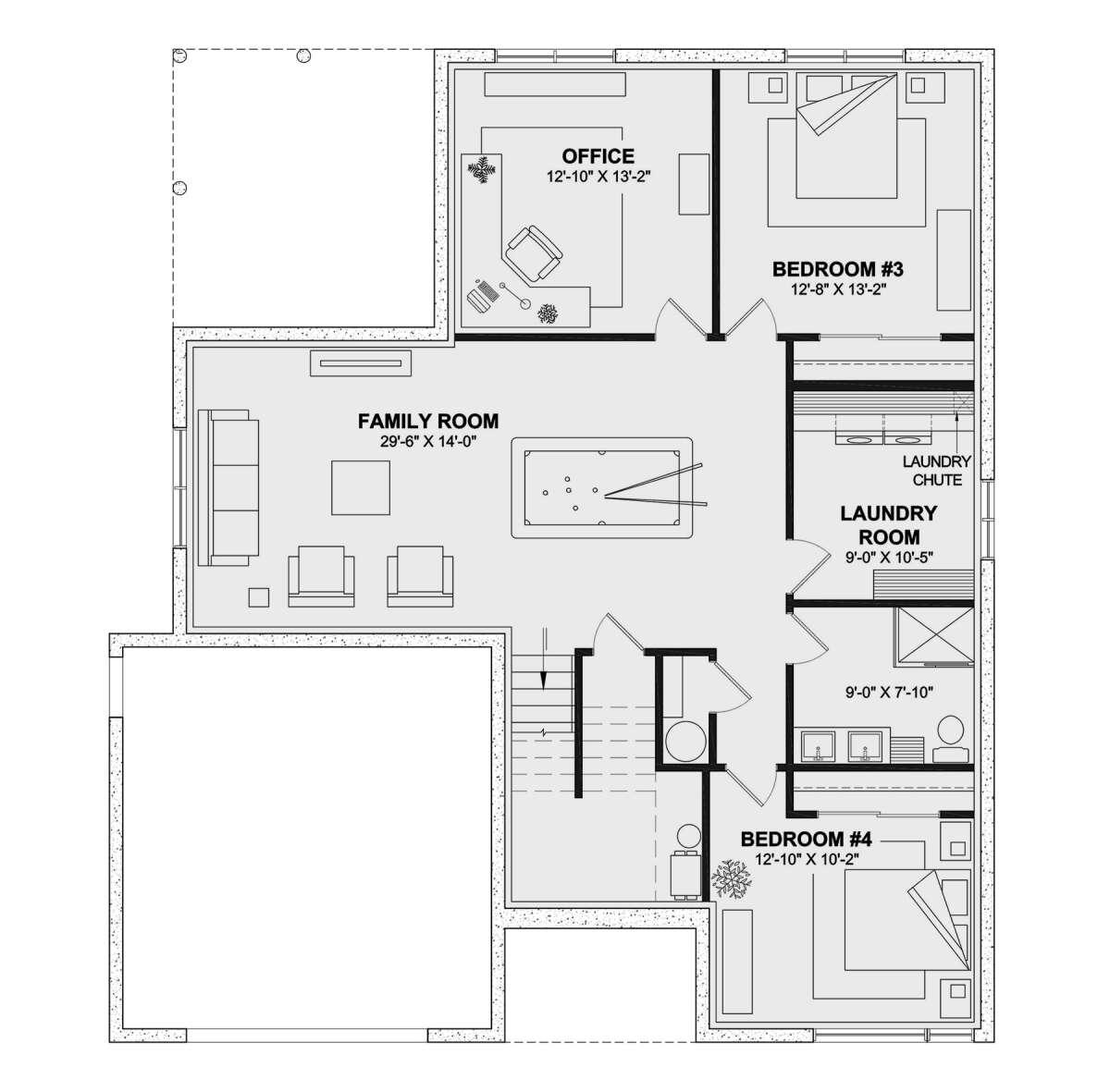 Contemporary Plan - 2,938 Square Feet, 4 Bedrooms, 2 Bathrooms | Floor ...