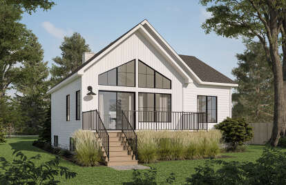 Cottage House Plan #034-01346 Elevation Photo