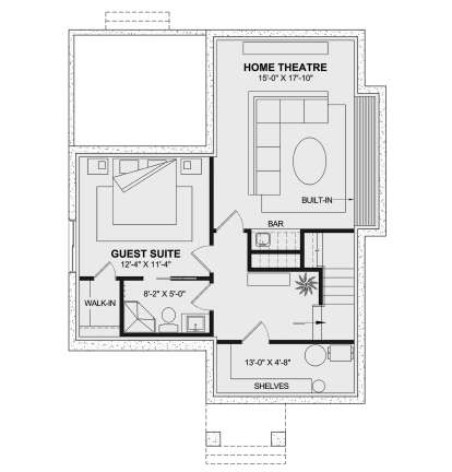 Basement for House Plan #034-01347