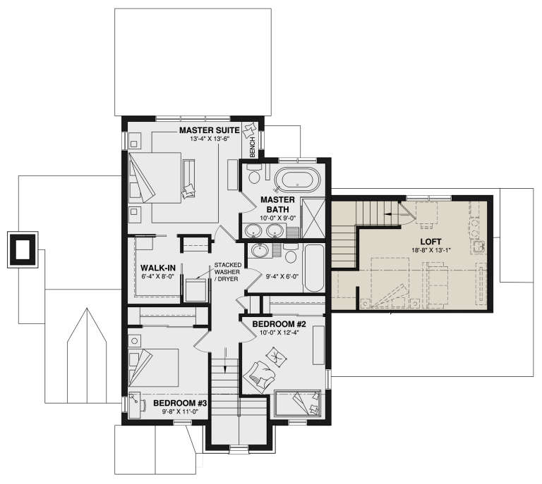 House Plan House Plan #30320 Drawing 2