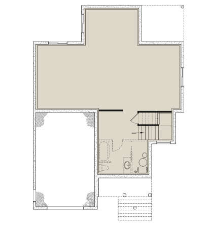 Basement for House Plan #034-01351