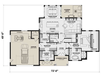 Main Floor  for House Plan #034-01352