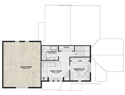 Second Floor for House Plan #034-01352