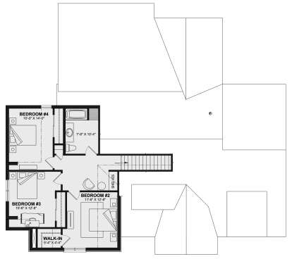 Second Floor for House Plan #034-01353