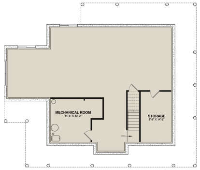 Basement for House Plan #034-01354
