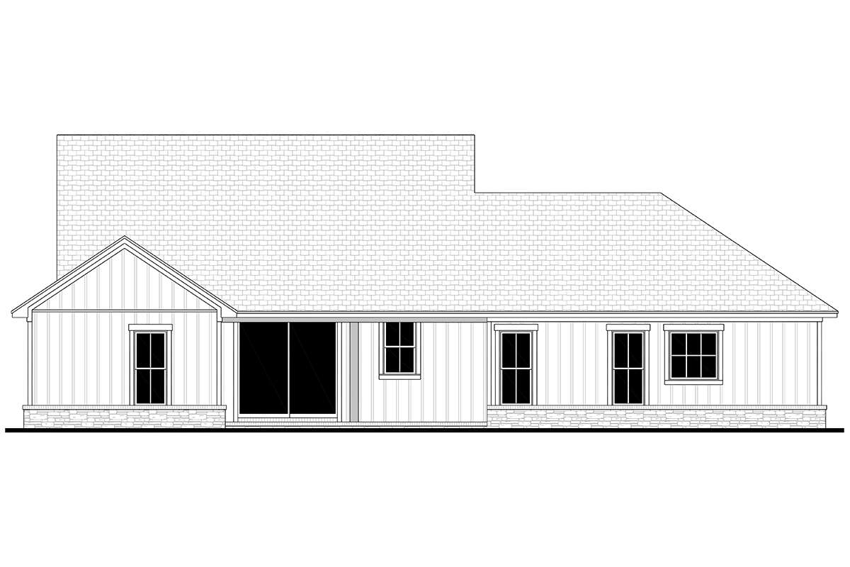 Modern Farmhouse House Plan #041-00350 Elevation Photo