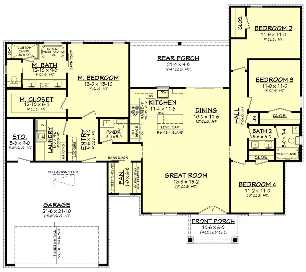 Main Floor  for House Plan #041-00350