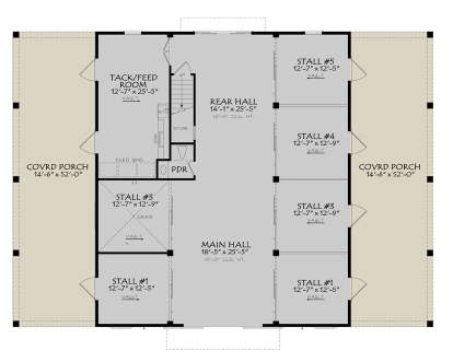 First Floor for House Plan #196-00005