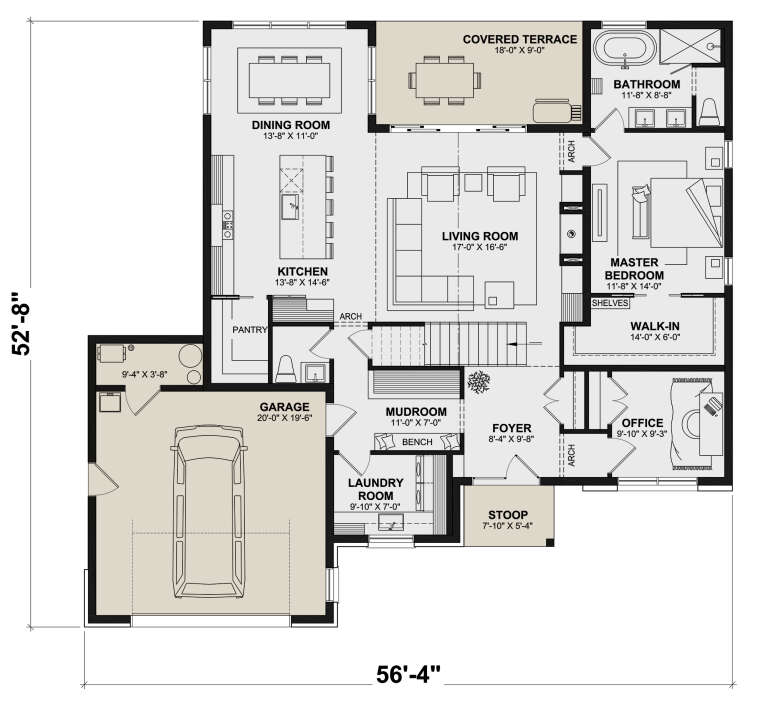 House Plan House Plan #30329 Drawing 1