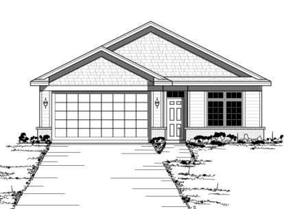 European House Plan #098-00075 Elevation Photo