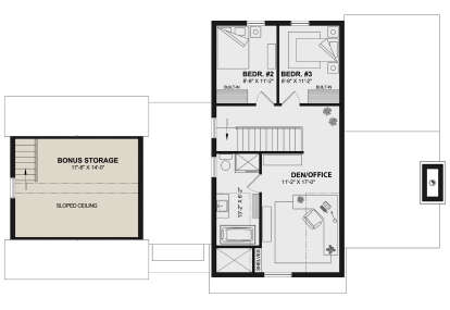 Second Floor for House Plan #034-01356