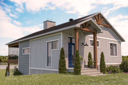 Cottage House Plan #034-01359 Elevation Photo