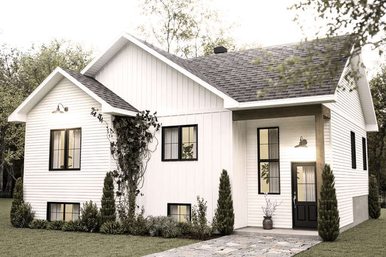 House Plan House Plan #30335 Angled Front Elevation