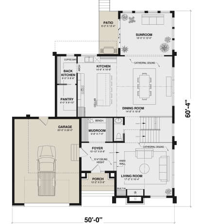 Main Floor  for House Plan #034-01363