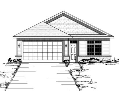 Traditional House Plan #098-00076 Elevation Photo