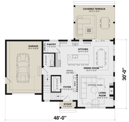 Main Floor  for House Plan #034-01367