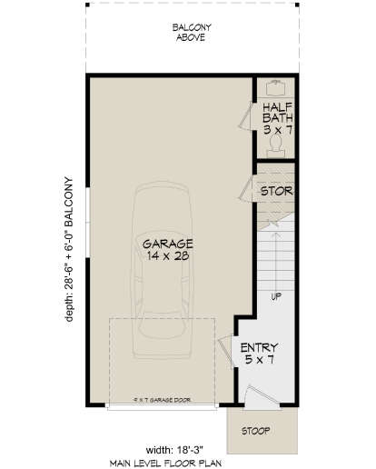 Garage Floor for House Plan #940-00978