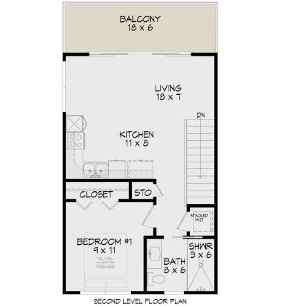 Second Floor for House Plan #940-00978