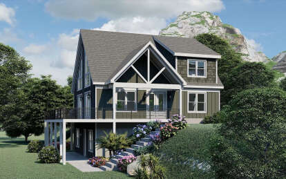 Mountain House Plan #940-00979 Elevation Photo