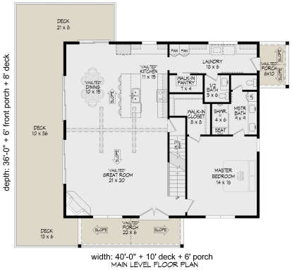 Main Floor  for House Plan #940-00979