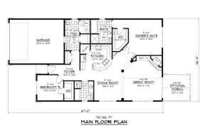 Main Floor for House Plan #098-00077