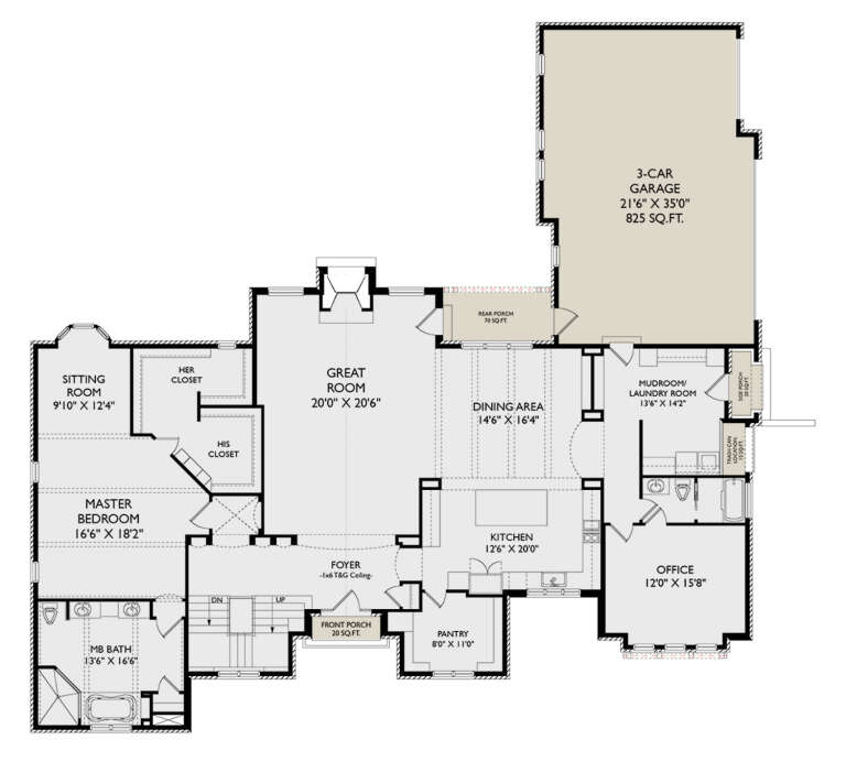 House Plan House Plan #30350 Drawing 1