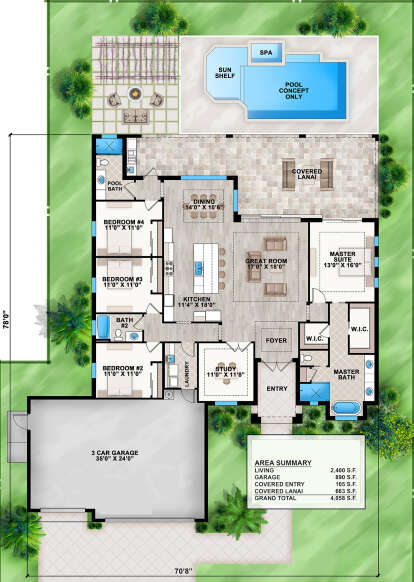 Main Floor  for House Plan #207-00140