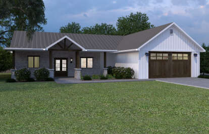 Modern Farmhouse House Plan #8326-00001 Elevation Photo