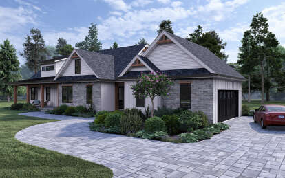 Modern Farmhouse House Plan #7174-00021 Elevation Photo
