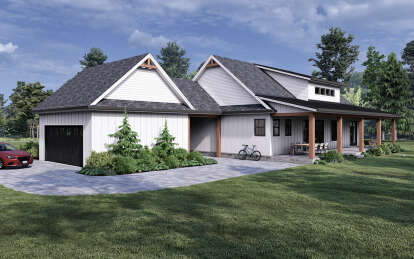 Modern Farmhouse House Plan #7174-00021 Elevation Photo
