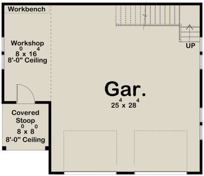 Garage Floor for House Plan #963-00873