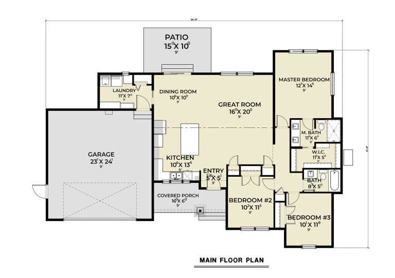 House Plan House Plan #30358 Drawing 1