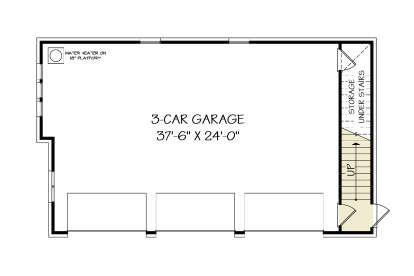 Garage Floor for House Plan #4195-00072