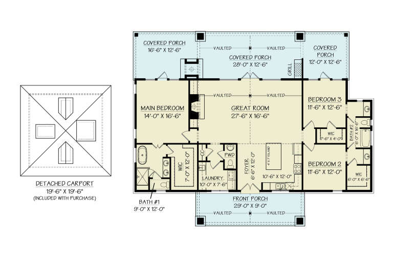 House Plan House Plan #30360 Drawing 1