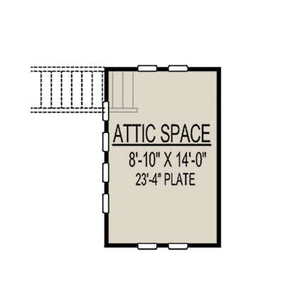 Attic Space for House Plan #9300-00029