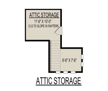 Attic Storage for House Plan #9300-00030
