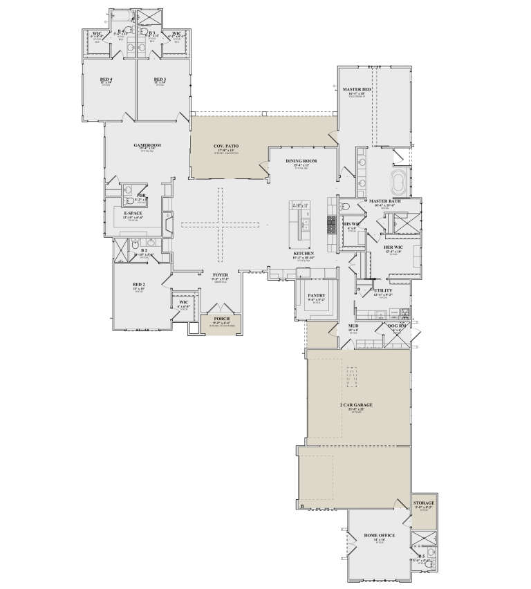 House Plan House Plan #30363 Drawing 1